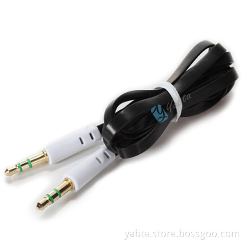 colorful Flat 3.5mm to 3.5mm jack audio cable